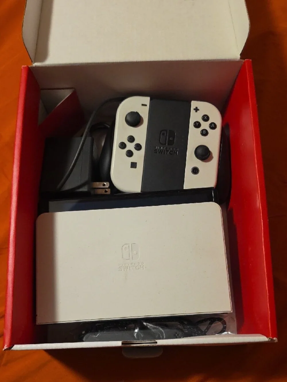 Nintendo White OLED Switch Console with White Joy‑Con Controllers